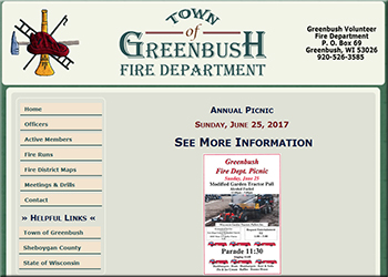 Greenbush Volunteer Fire Department — Sheboygan County