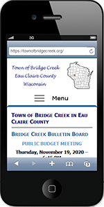 Town of Bridge Creek, Eau Claire County